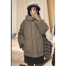 现货5W件冬季三防重磅boxy短款羽绒连帽PU皮棉衣外套防风加厚棉服，男装棉衣，电商A486-1