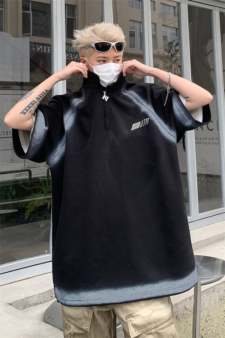 polo衫短袖t恤男夏季宽松休闲半拉链体恤衫XZ514-2-202479-P63,男装T恤,星座514-2(原B239)