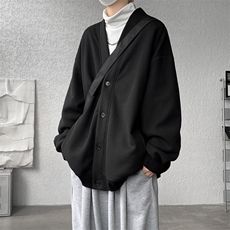 M~8XL大码重磅开衫卫衣秋冬加绒加厚保暖V领外套KS2101/P60加绒80，男装卫衣，电商B238