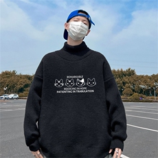 翻领薄款毛衣MFP1001-P45加绒加厚JRMFP1001-P55加绒限价78，男装针织衫/毛衣，电商A028