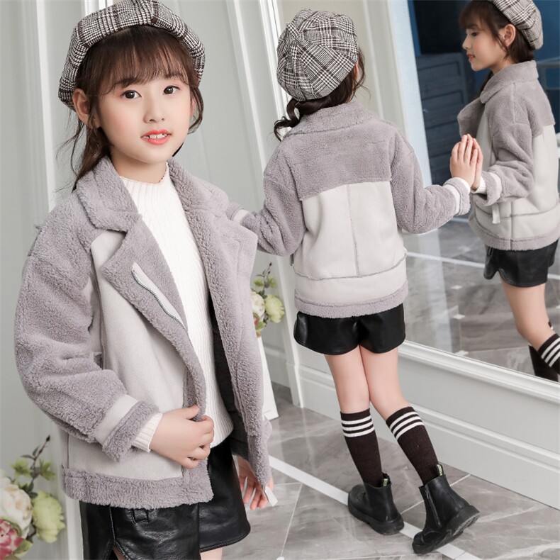 童熙&拼色毛呢外套，童装亲子装，童熙