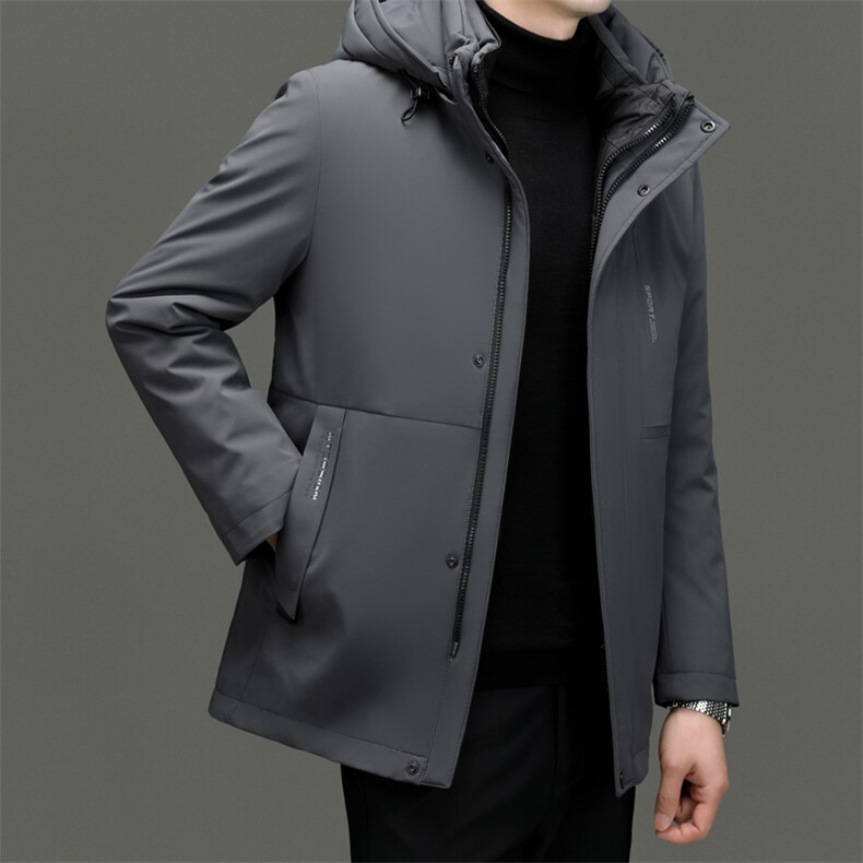 DF8805钱塘2020-2时尚休闲百搭冬季厚款连帽中年男士羽绒服330,男装羽绒服,钱塘207-2