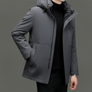 DF8805钱塘2020-2时尚休闲百搭冬季厚款连帽中年男士羽绒服330图片