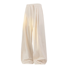 高品质鱼骨纹休闲亚麻棉裤新款宽松直筒裤A436-26012-P5085，男装棉裤，电商A436