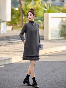 韩系高级感马甲+针织打底衫套装女2026春装新款两件套裙图片