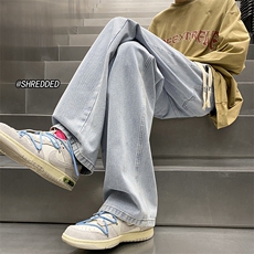 复古加厚牛仔裤阔腿加绒K5224J-P55控68常规K5224P45控58B315，男装牛仔裤，电商B315