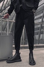 2025秋冬季新款灯芯绒休闲裤男韩版潮流纯色条绒裤子男网红同款，男装休闲裤，电商A327