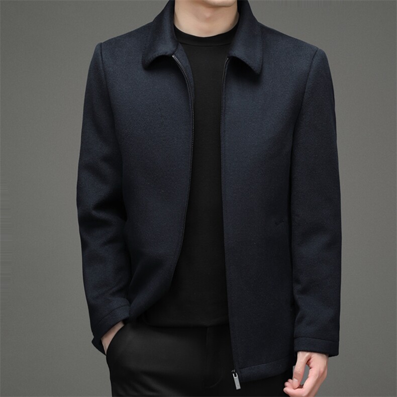 CSYM98612钱塘2020-2中年男士冬季厚款商务休闲简约夹克P265,男装夹克,钱塘207-2