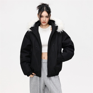 加厚大毛领夹克棉服男冬季保暖加绒工装派克服情侣防寒冲锋衣棉袄图片