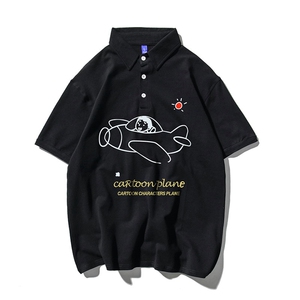 T恤潮流圆领男港风印花POLO衫百搭休闲时尚DS-B299-ZY1318P35图片