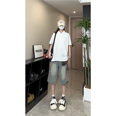 PL9011-P28-控48-现货POLO衫男短袖T恤潮牌纯色翻领透气网眼，男装T恤，星座116