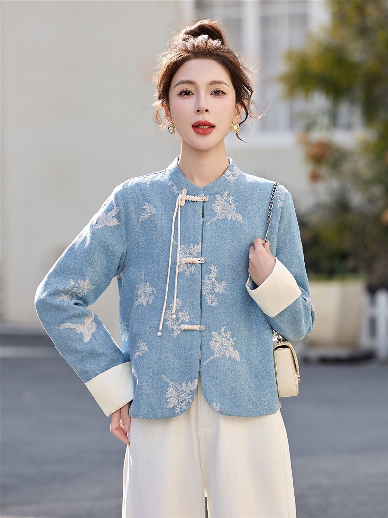 2026春季新款重工刺绣牛仔G风外套,女装短外套,伊仟回