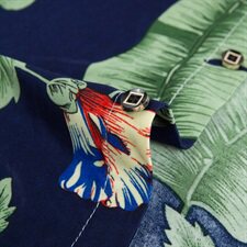男士短袖夏季款花衬衫短袖加大韩版花色丝光棉休闲衬衫213，男装衬衫，星座1203