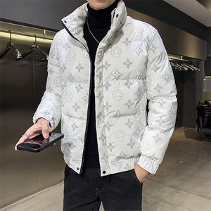 312A-5-601-P125 冬季夜光新款男士韩版棉衣立领加厚潮流棉服b图片