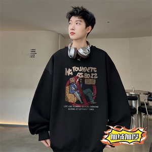！圆领卫衣男长袖T恤男 WY154-P28 加绒款（JR）-P33 控价:49图片