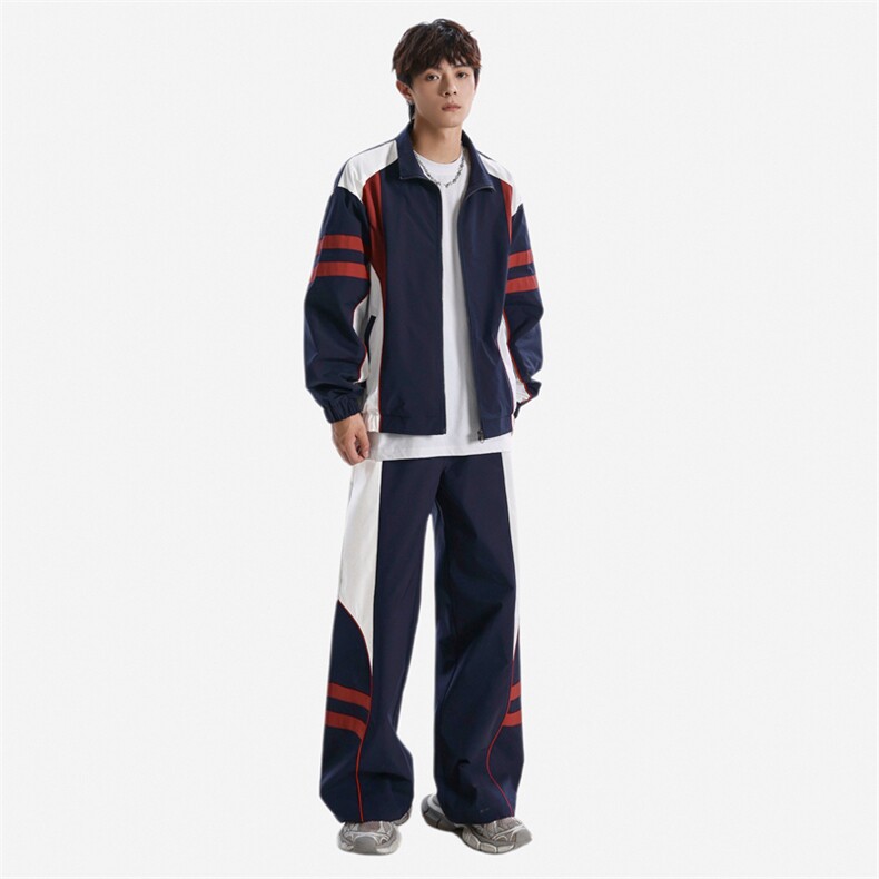 春秋季冲锋外套男款夹克男装中学生潮流拼接套装TZ0573-P118,男装休闲套装,星座308B-2