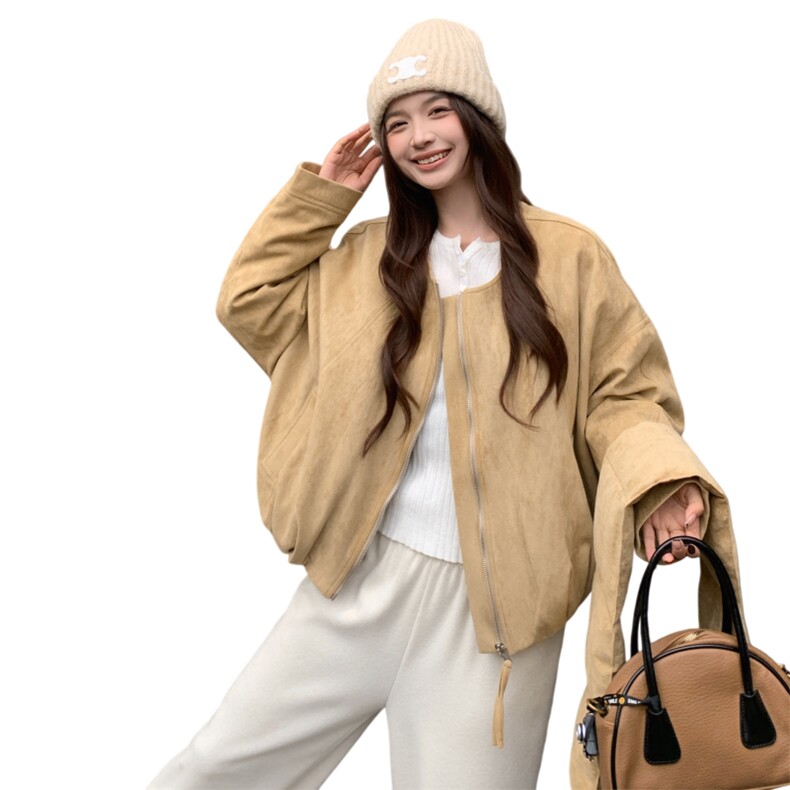 新款首上2C0281031P255K385麂皮绒90绒保暖外套,女装羽绒服,2C028