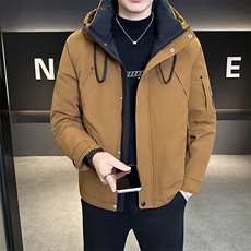 新款男士羽绒服夹克连帽加厚防寒309B-3-81060-P215，男装夹克，星座1409-3