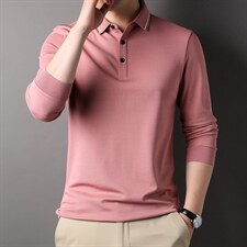 D66174钱塘2020-2中年男士春秋新款百搭简约长袖T恤主推款P57，男装T恤，钱塘207-2