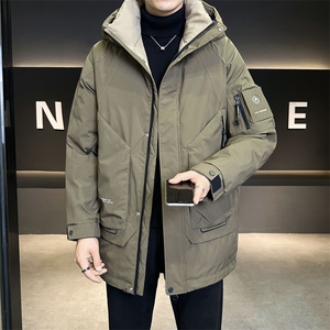 中长款羽绒服男冬季2025新款连帽加厚外套C317-Y81825-P245图片