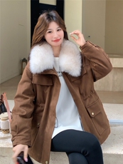 【新款现货】大毛领休闲时尚派克羽绒服192-676P310K438，女装羽绒服，浙宝192（原082）