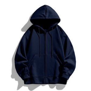 可二开秋季潮牌拉链连帽情侣宽松版卫衣男xz914-4-WK02特P35图片