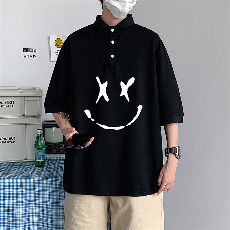 PL57190-P35翻领短袖polo衫男大码胖子半袖t恤男有领保罗衫模特,男装Polo衫,电商A040