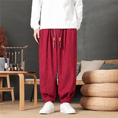 风灯芯绒灯笼裤加厚加绒保暖2566-P65加绒P85（88-118，男装棉衣，电商A057B