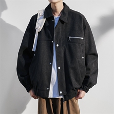 JK8869-P87L-9XL2025秋冬新款翻领工装夹克外套控158，男装夹克，星座109