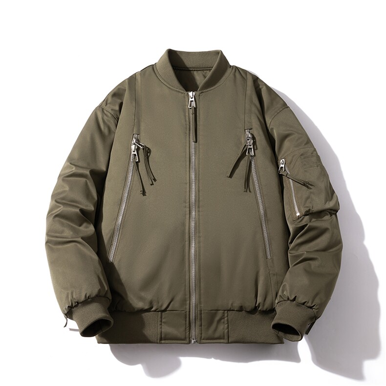 拉链立领NASA棉服休闲潮棉衣（168元）313B-GF036棉衣-P120,男装棉衣,星座313B