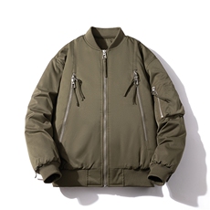 拉链立领NASA棉服休闲潮棉衣（168元）313B-GF036棉衣-P120，男装棉衣，星座313B