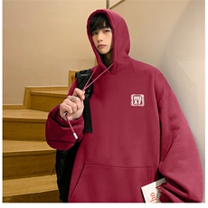抖音供货、重磅360克现货加绒印花连帽卫衣HD019-1-LMWY4496-P40，男装卫衣，电商019-1