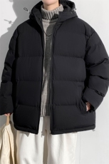 冬上新青少年加棉加厚棉服潮休闲百搭连帽棉衣外套男女9979-P80，男装棉衣，电商A441-1