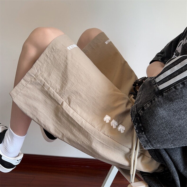 ！2026夏季新款男士刺绣短裤百搭冰丝速干五分裤DK316特P28图片