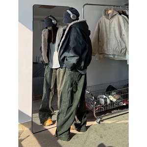 现货座山雕连帽棉衣加绒加厚棉服外套310A-2ZSD2302特p110,男士穿搭夏季黑暗系图片