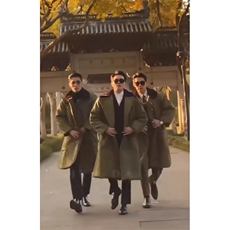 网络图现货！高品质军大衣长款大学生早八零下防寒服JDY01-P85，男装棉衣，星座1005-6