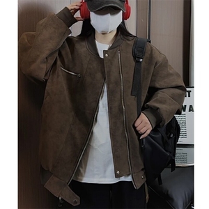 现货 抖音得物品质 网图 情侣外套皮夹克灰色 JK309图片