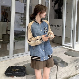 2023年秋季牛仔拼接棒球服82386-P145-K188图片