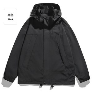 风格冲锋衣防风防水拼色情侣休闲外套夹克JK23657 P-65图片