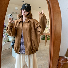 【新款】麂皮绒外套2D145-Y8834-P185控278，女装短外套，2D145