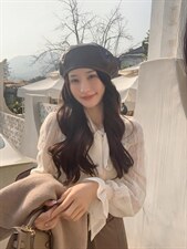 蕾丝雪纺衬衫，女装衬衫，M.W 嫚维