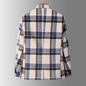 春秋薄款时尚西装韩版便服单西格子男装外套潮电商A056-9970P95图片