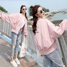 chic休闲棒球服外套女春秋2025新款洋气独特减龄宽松百搭短款夹克，女装短外套，浙宝182A