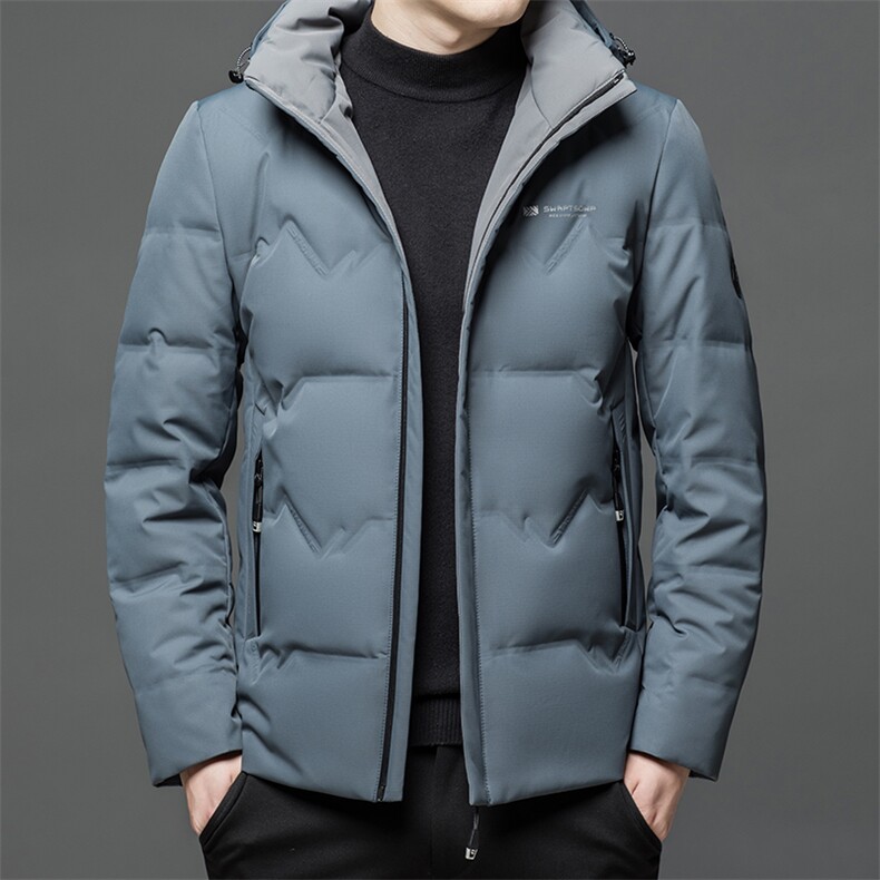 羽绒服男士新款秋冬季宽松休闲中青年保暖立领外套FF8233-P275,男装羽绒服,星座1105-3