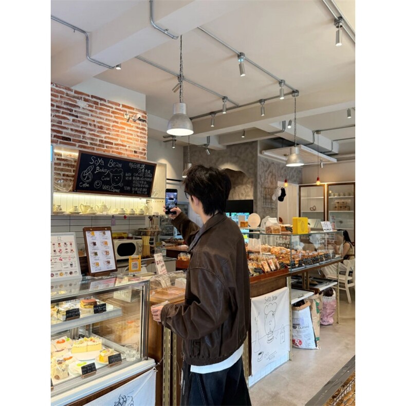 网图现货定制面料工装皮衣夹克1209-1-JK29-P105,男装夹克,星座1209-1
