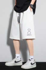 2023夏华夫格钢印反光炫彩小熊男灰墙风休闲五分短裤DK28637-P28，男装休闲裤，电商A082