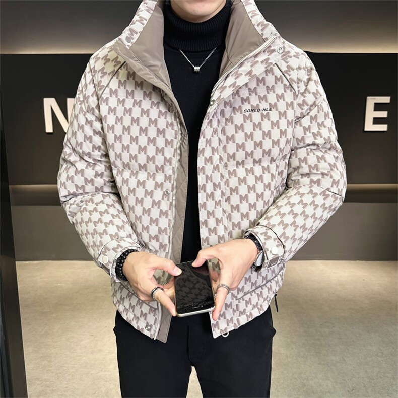标50羽绒服男2025时尚印花白鸭绒保暖外套男上衣B317/5518/P195,男装羽绒服,电商B317