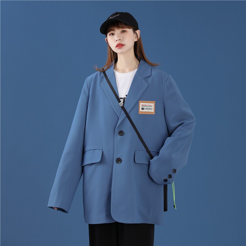 XZ216-1-XZ801-P682024春季宽松超火中性韩版雅痞小西服西装外套,男装西服,星座716-5（原216-1）