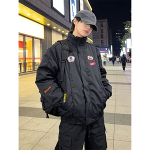 [001]棒球服外套男女春秋新款情侣休闲立领夹克A079-JK601-P68图片