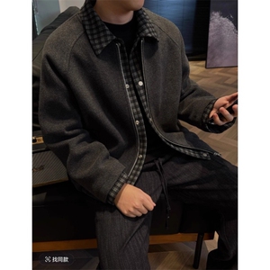 加棉假两件拼接夹克毛呢外套 JK504 特P96图片